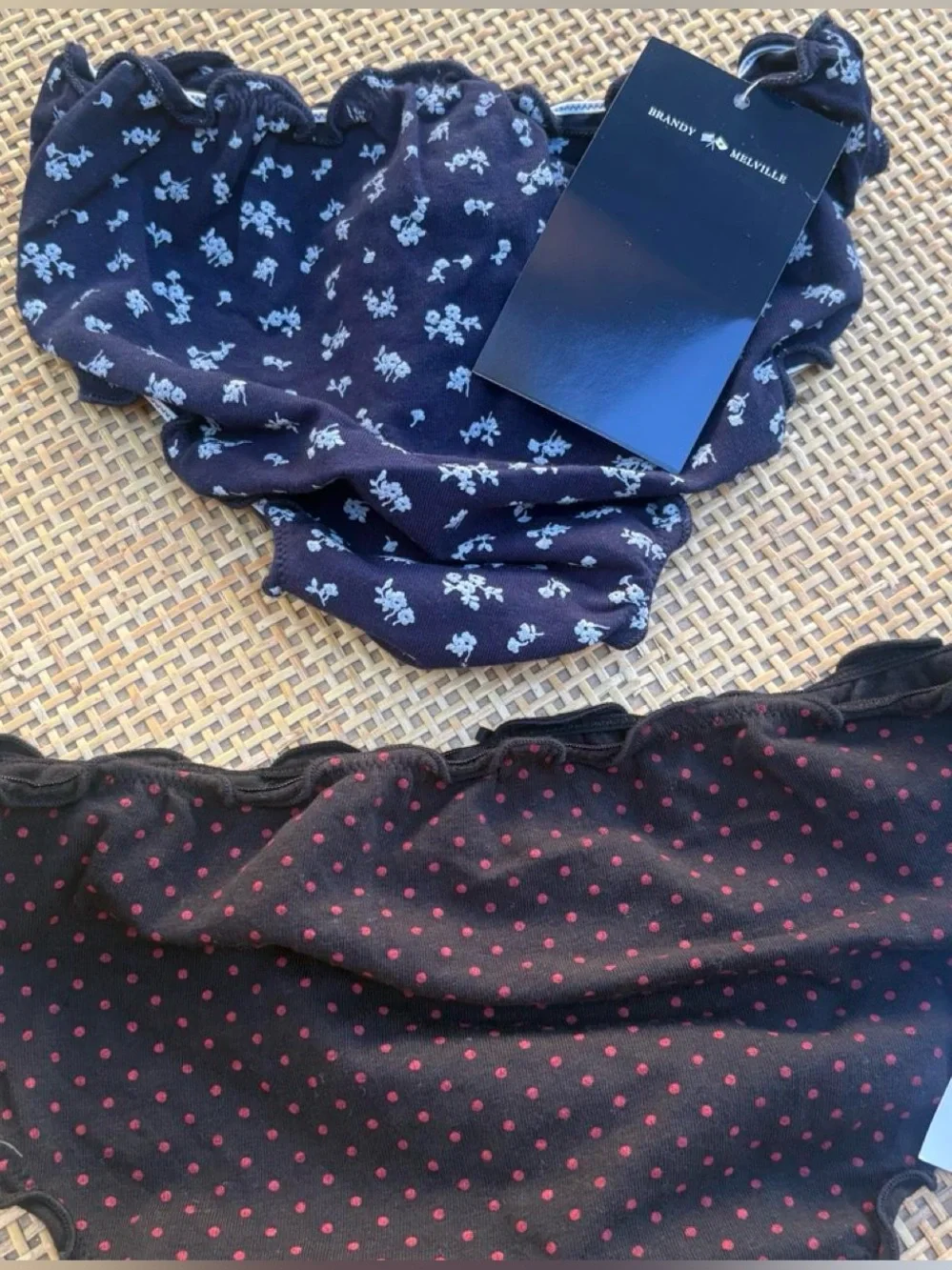 Brandy Melville NWT 2 pair Set Cotton Underwear/One Size